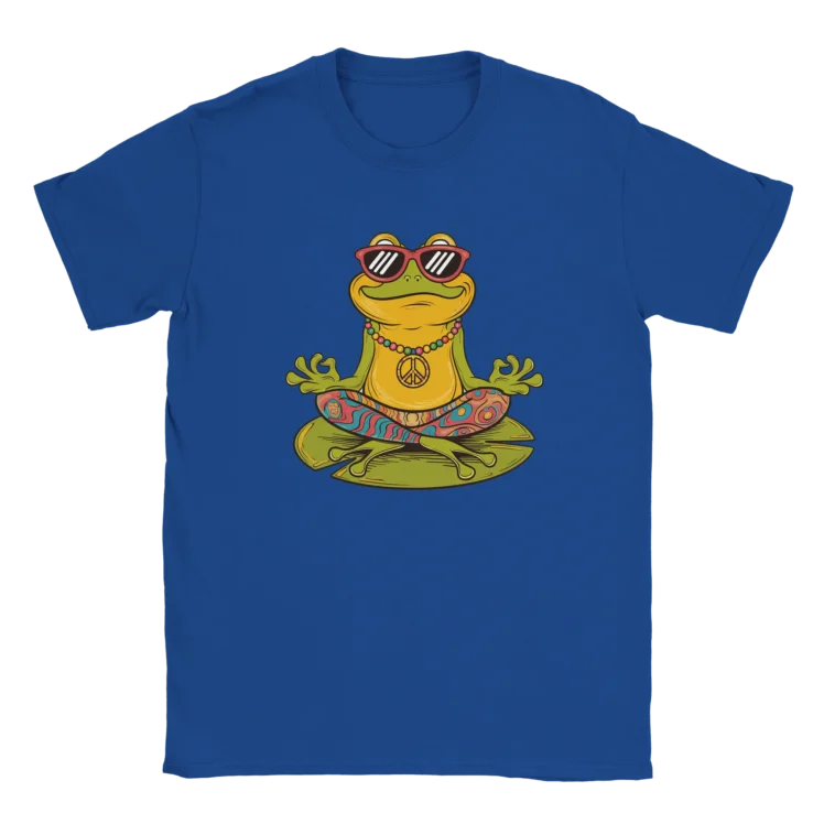 Camiseta "Rana Zen" azul