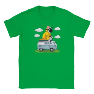 Camiseta "La oveja camper de la familia" TG verde