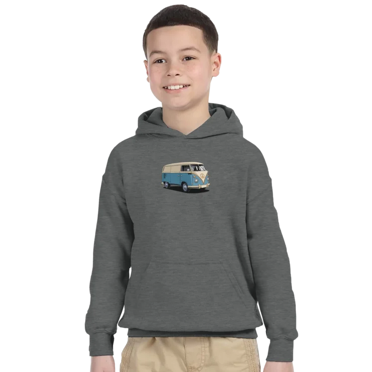 Sudadera "Furgo clásica" con capucha infantil gris oscuro