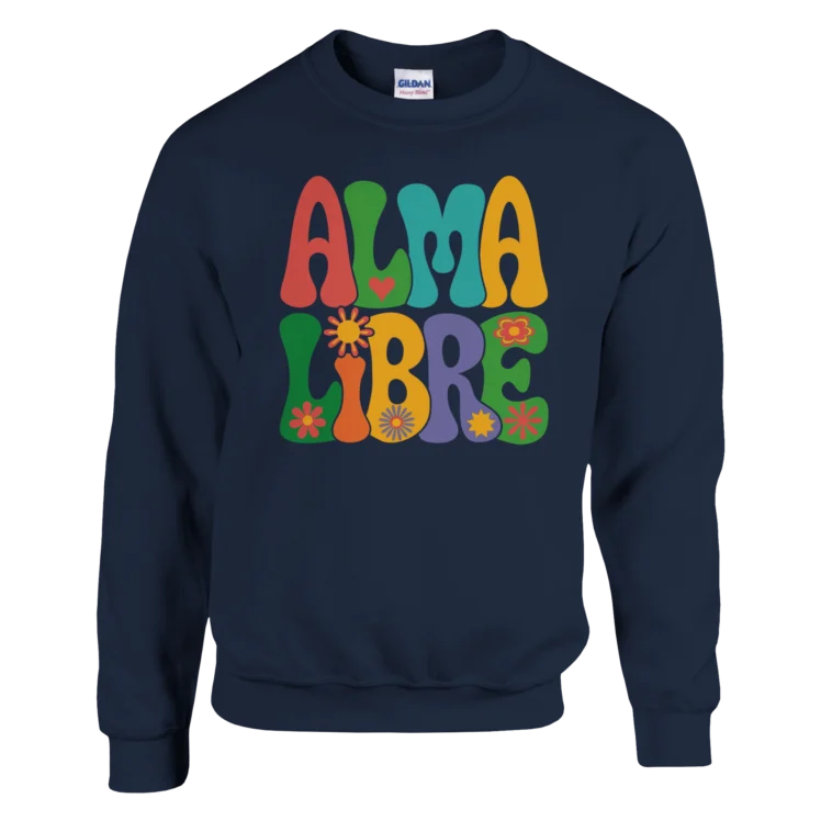 Sudadera "Alma Libre" azul marino