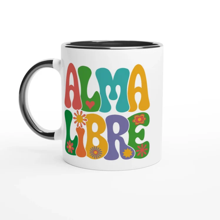 Taza cerámica "Alma Libre" negro