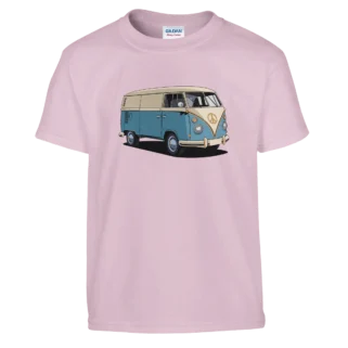 Camiseta "Furgo Clásica" infantil rosa claro