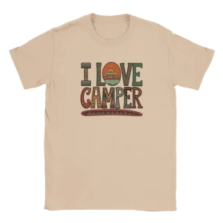 Camiseta "I love camper" TG natural