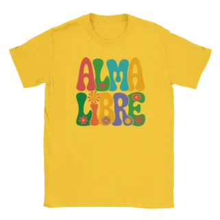 Camiseta "Alma Libre" amarillo