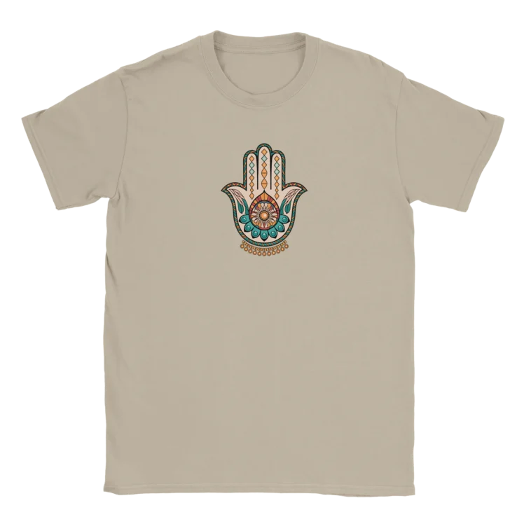 Camiseta "Mano de Fátima" TG beige