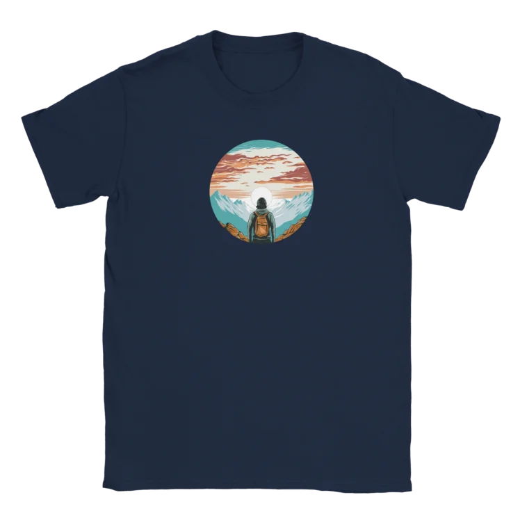 Camiseta "Hombre senderista" azul marino