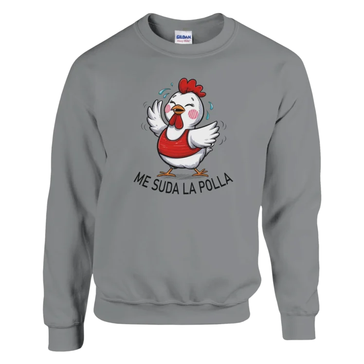 Sudadera "Me suda la polla" TG gris