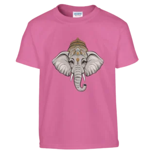 Camiseta "Ganesha" infantil rosa