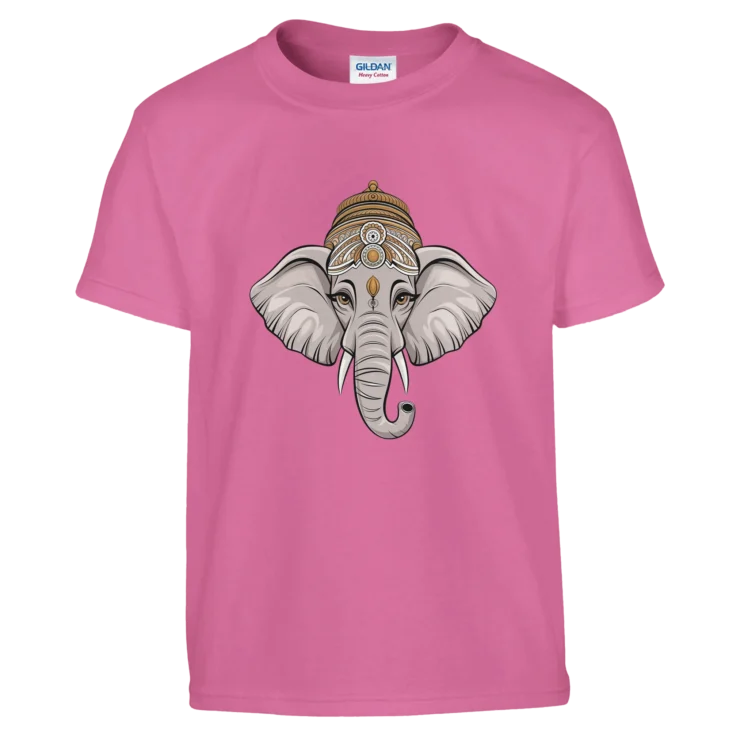 Camiseta "Ganesha" infantil rosa