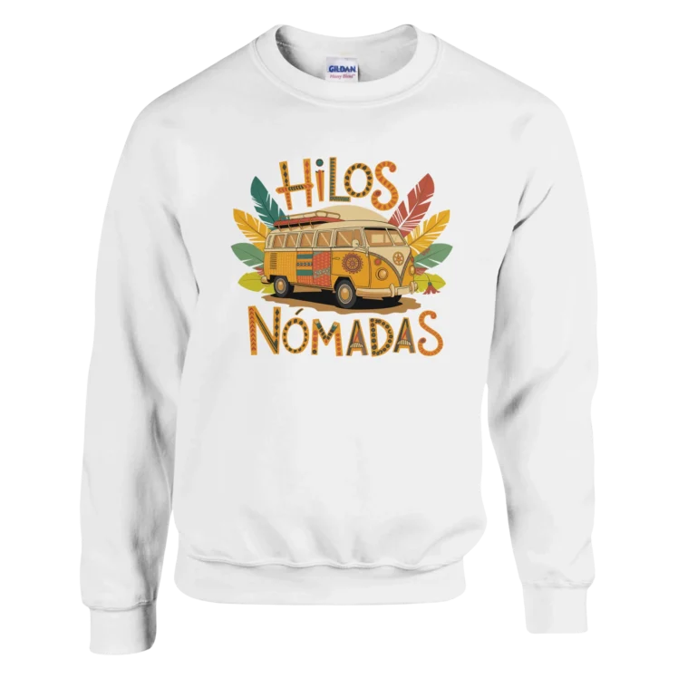 Sudadera "Hilos Nómadas" blanco