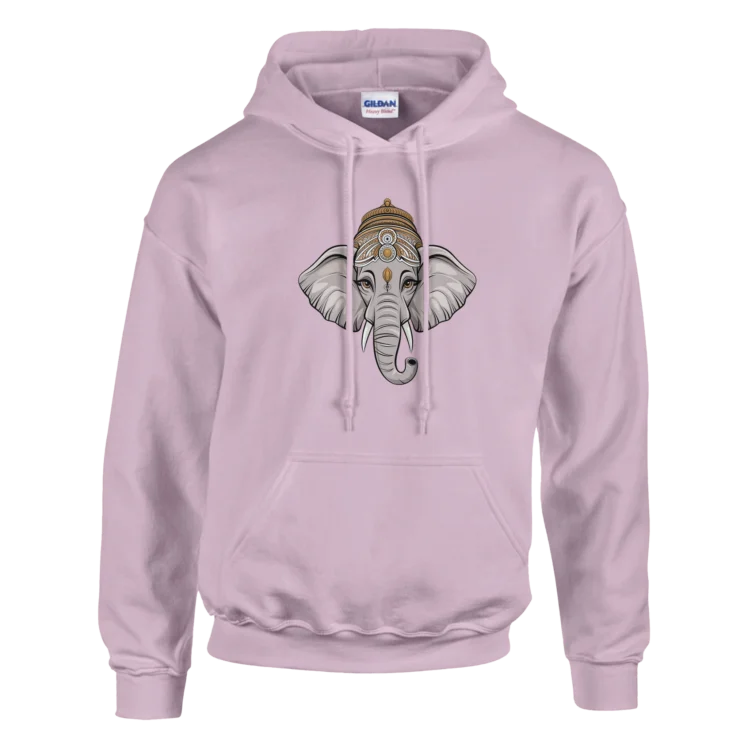 Sudadera "Ganesha" con capucha rosa