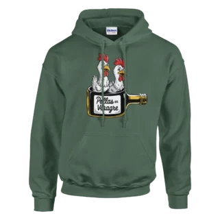 Sudadera "Pollas en vinagre" con capucha TG militar