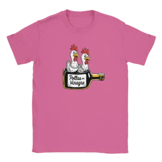 Camiseta "Pollas en vinagre" rosa