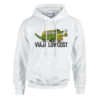 Sudadera "Viaja Lowcost" blanco