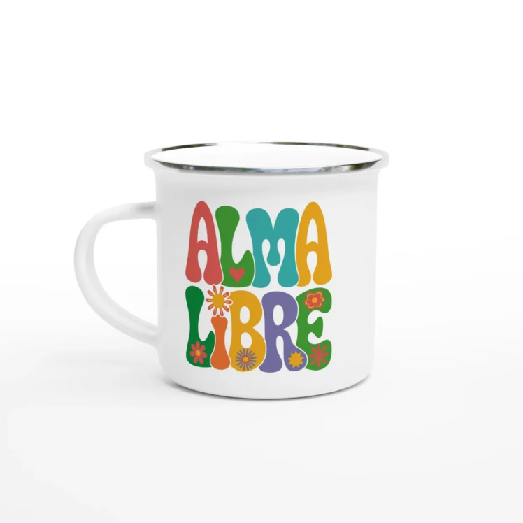 Taza esmaltada "Alma Libre"