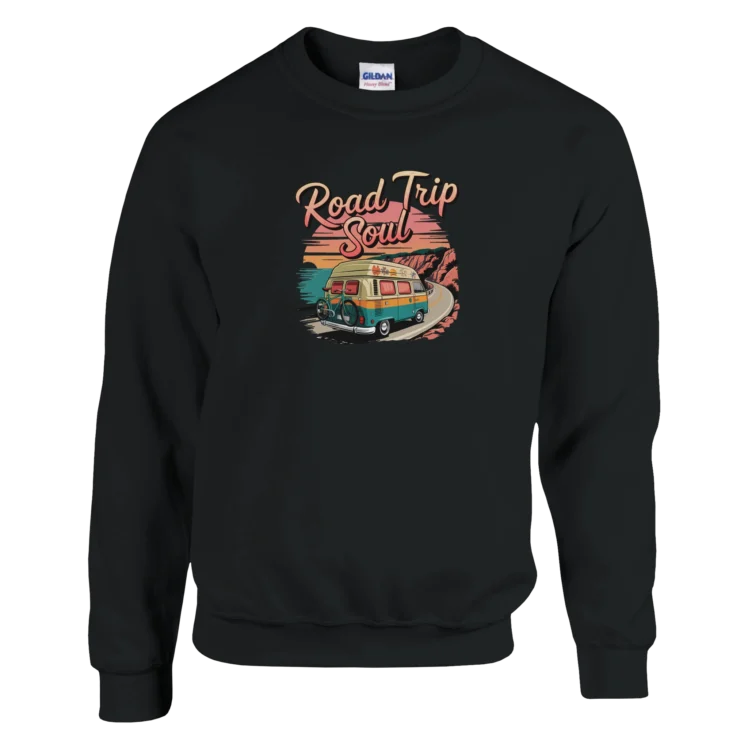 Sudadera "Road Trip Soul" negro