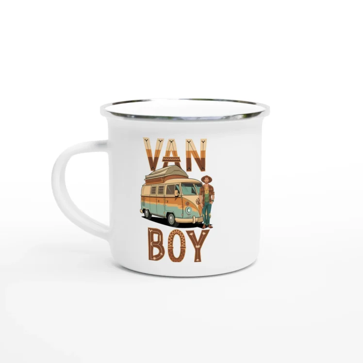 Taza esmaltada "Van Boy"