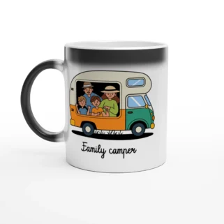 Taza mágica "Family camper"