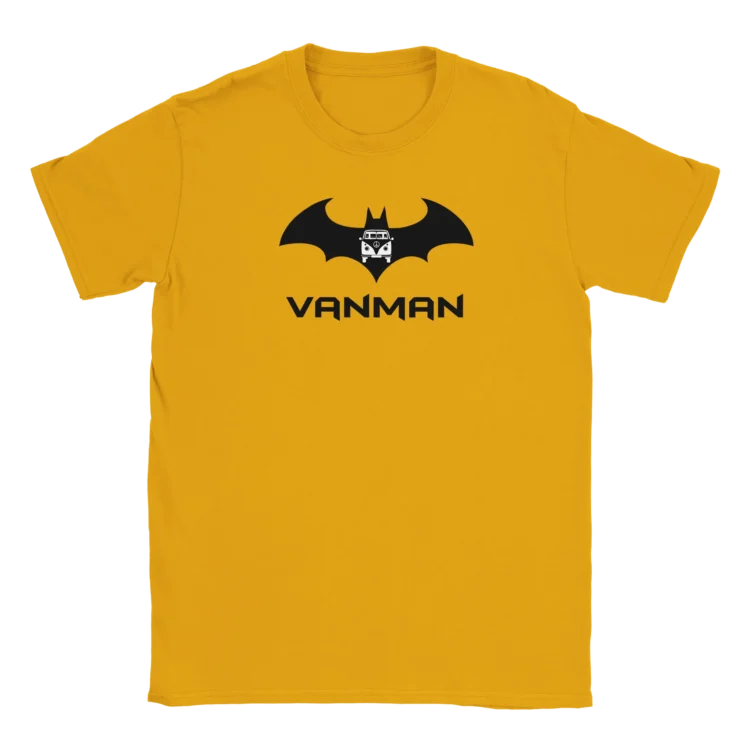 Camiseta "Vanman" mostaza