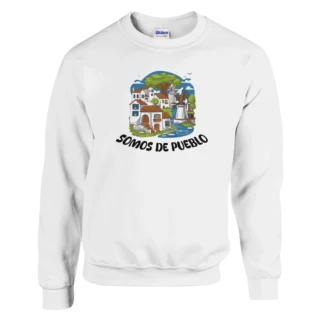 Sudadera "Somos de pueblo" TG blanco