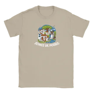 Camiseta "Somos de pueblo" TG beige