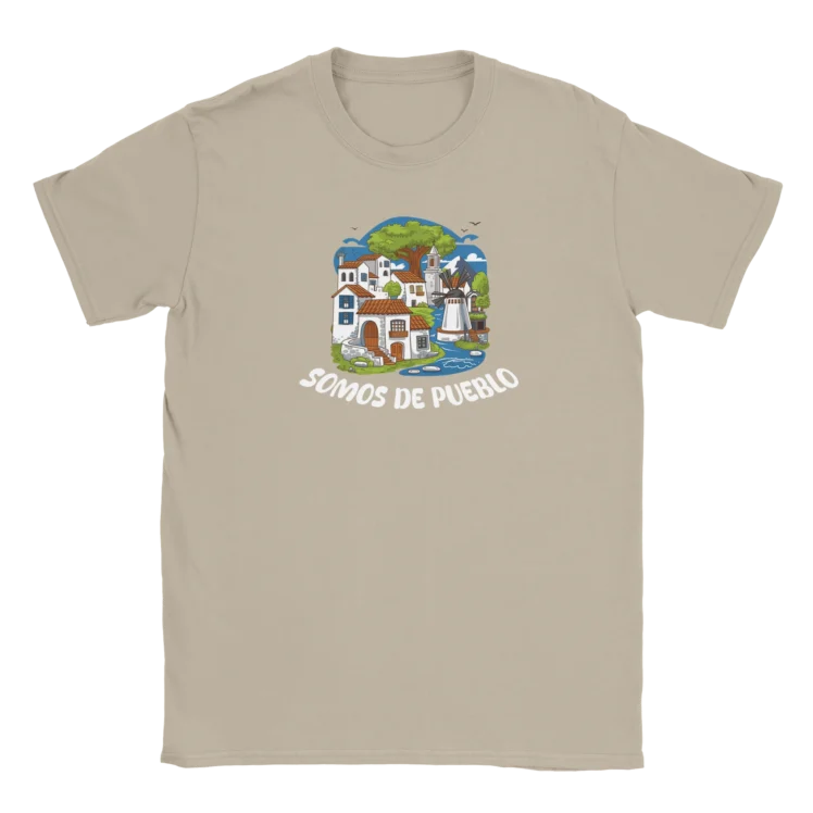 Camiseta "Somos de pueblo" TG beige