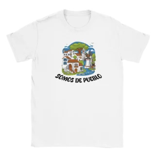 Camiseta "Somos de pueblo" blanco