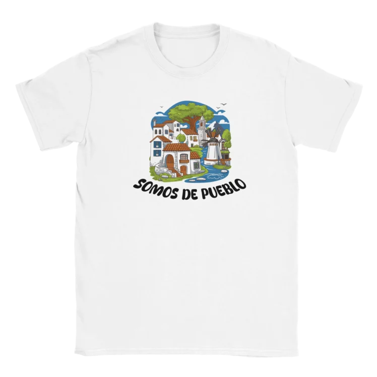 Camiseta "Somos de pueblo" blanco