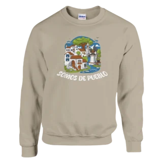 Sudadera "Somos de pueblo" beige