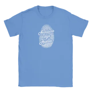 Camiseta "Andalucía deja huella" TG azul