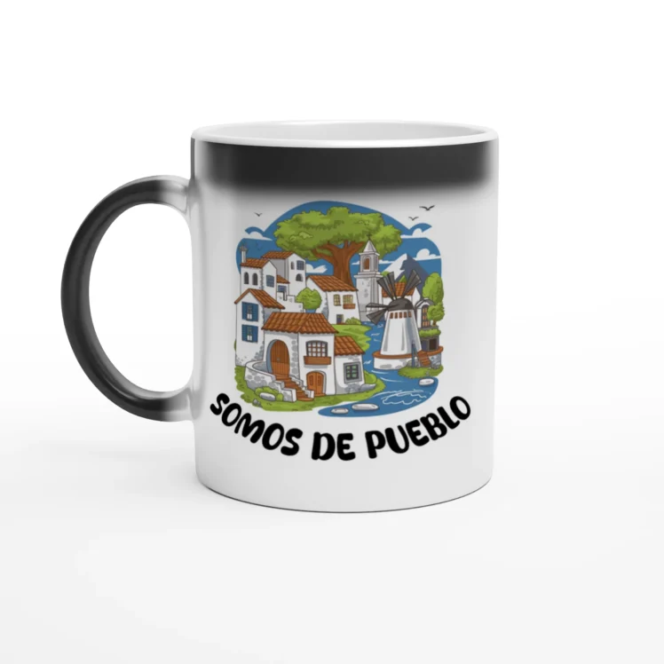 Taza mágica "Somos de pueblo"