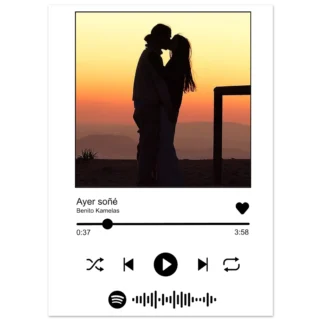 Póster personalizado con canción Spotify