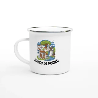 Taza esmaltada "Somos de pueblo"