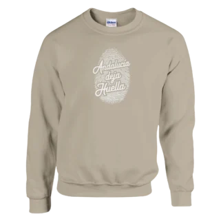 Sudadera "Andalucía deja huella" TG beige