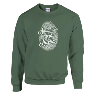 Sudadera "Andalucía deja huella" verde